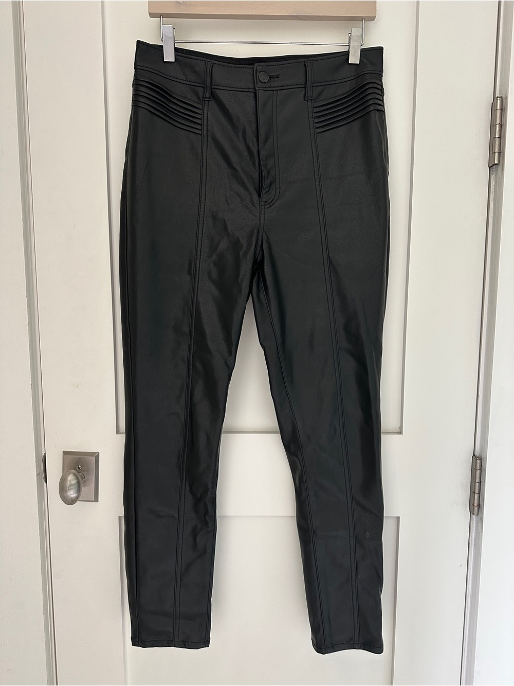 Women’s Faux Leather Stretch Moto Pants